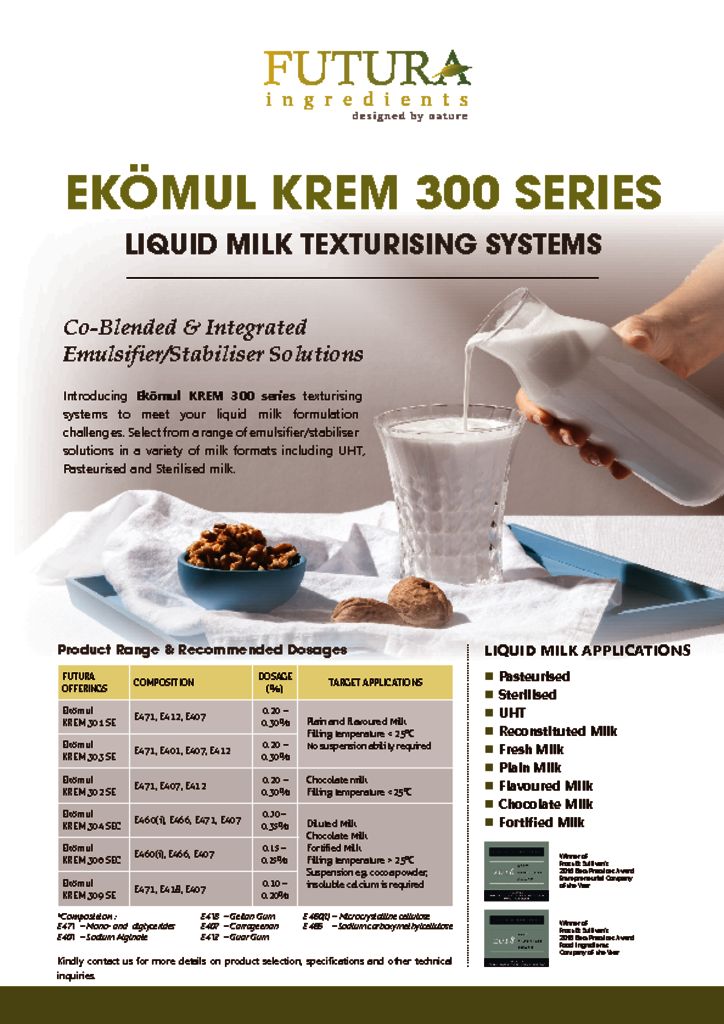 thumbnail of FIN_KREM300_BR_V1.0_04_24_EKÖMUL KREM 300 Series_Liquid Milk Texturising Systems